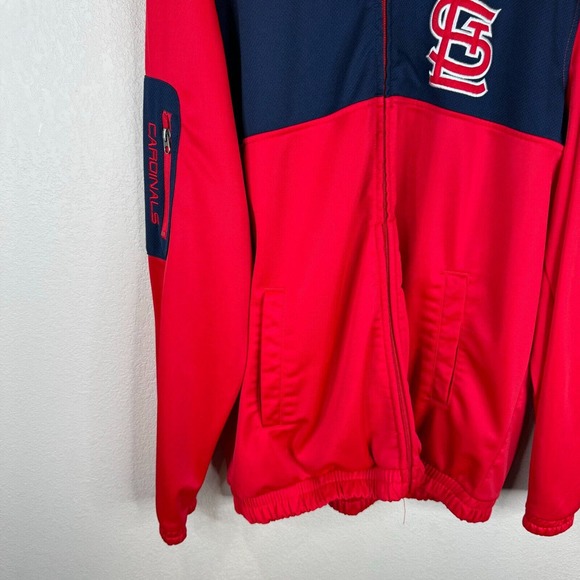 Genuine Merchandise Men's Full Zip Jacket Long Sleeve Red/Black‎ Size L - Picture 5 of 12